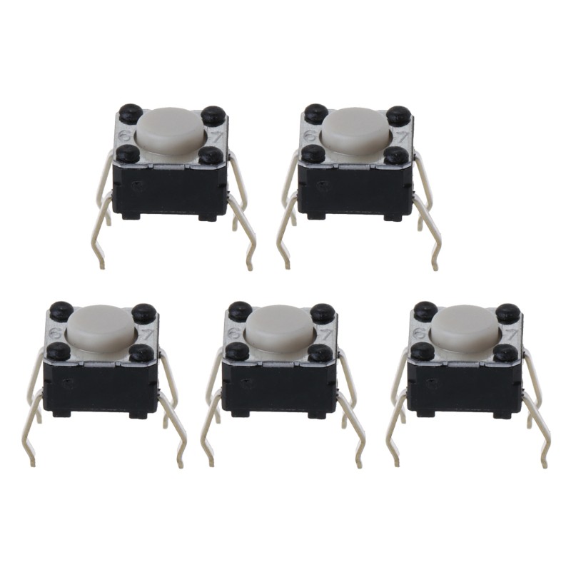 VIVI 5Pcs Mouse Micro Switch for Logitech M185 M215 G300 G402 G602 M570 6x6x4.3mm