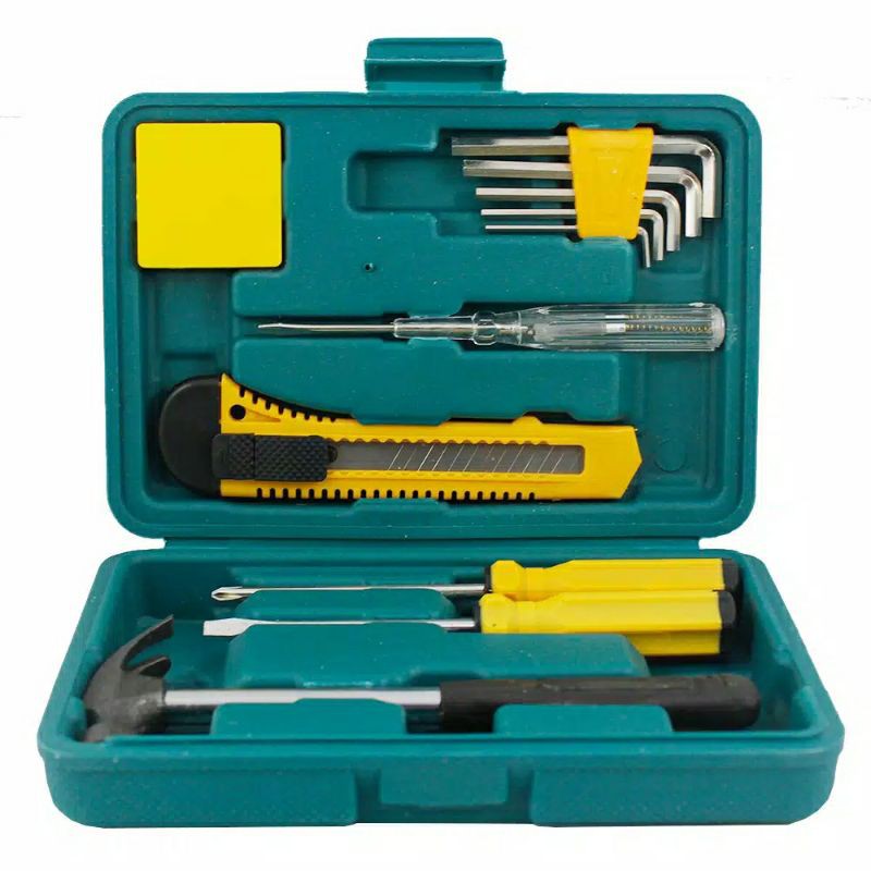 ALAT PERKAKAS RUMAHAN TOOLS SET 8 IN 1/ALAT TUKANG ISI 8 / ALAT PERKAKAS ISI 8/ TOOLS SET 8 IN 1