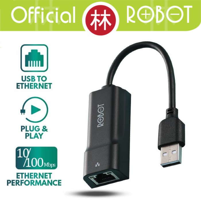 Robot EA10 USB Ethernet Adapter USB 2.0 To RJ45 LAN