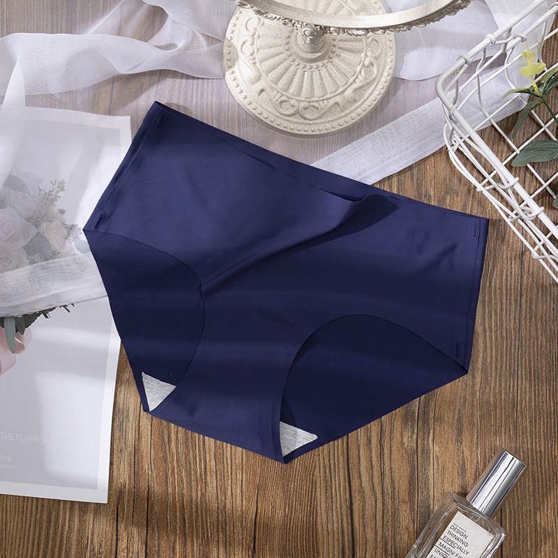 [✅COD] Celana Dalam Wanita Premium Quality CD Seamless Halus Tanpa Jahitan Pkaian Dalam Grosir-Navy