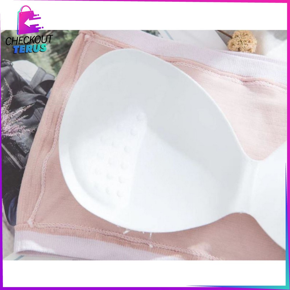 CT P106 Bra Crop Top Kembem Sexy Wanita Tanpa Tali Pakaian Dalam Wanita  Bra Tanpa Kawat Bra Fashion Kembem Korea Style Bra Bahan Halus BH Tanpa Kawat