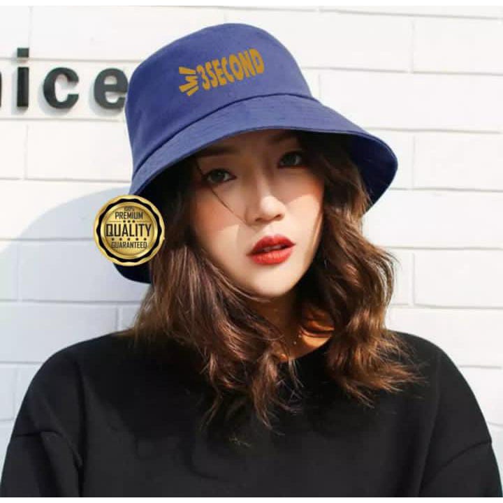 topi bucket terbaru cap 3SECOND // topi bucket wanita korean kekinian paling trendy 2021