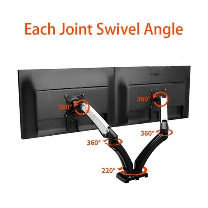 BRACKET MONITOR 14 17 20 22 24 27 INCH GASS SPRING PREMIUM MODEL