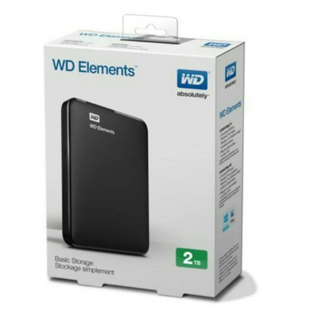 

Harddisk/hdd eksternal WD ELEMENT 2TB#GARANSI 3 tahun