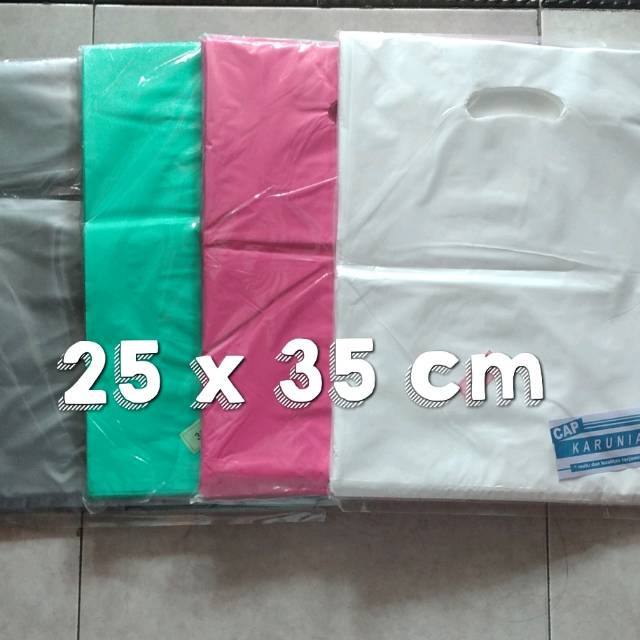 Kresek Polos ( Plong ) TEBAL Uk 25x35 cm