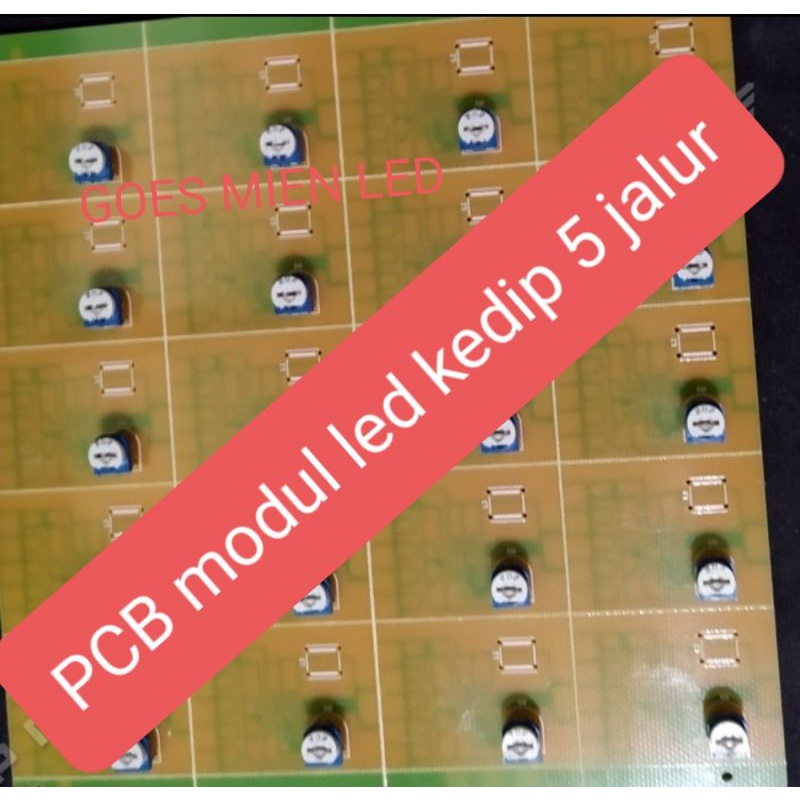 PCB modul led kedip 5 jalur DC 12V 24V