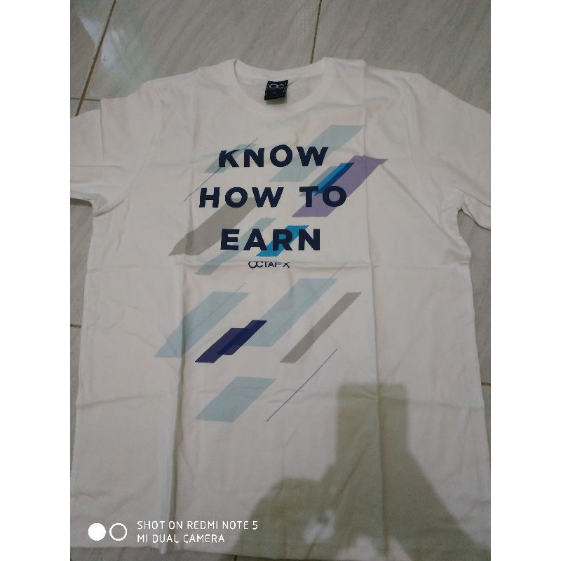 kaos oblong octafx asli cotton 30s premium