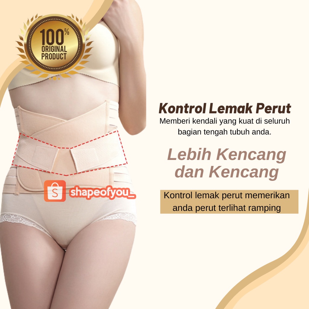 Korset Bengkung Stagen Gurita Lahiran Ibu Melahirkan Korset Pelangsing Pengecil Perut Buncit Melahirkan Postpartum Corset Premium Modern Korset Dobel Double Perekat Jumbo Korset Habis Setelah Operasi Sesar Cesar Caesar Tally Murah Grosir Ampuh Shapeofyou