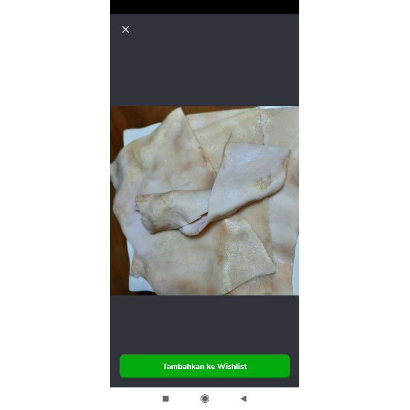 

kulit babi 1kg (mentah)