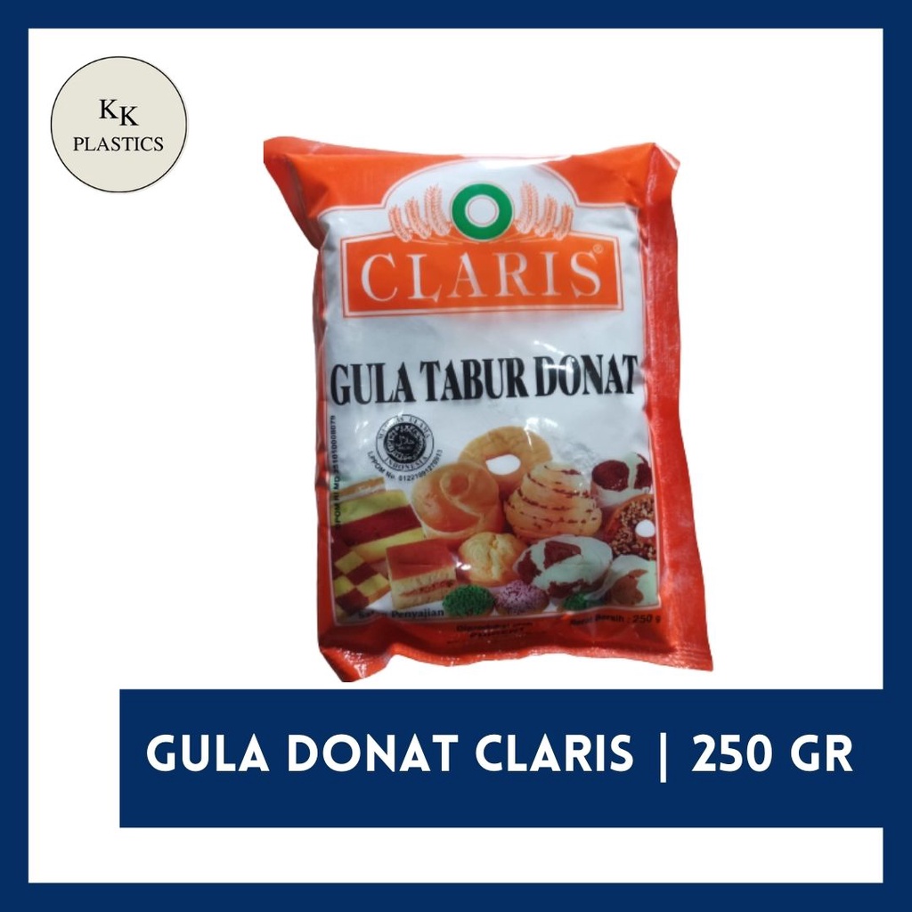 

GULA DONAT CLARIS | GULA TABUR DONAT DINGIN | 250 GR