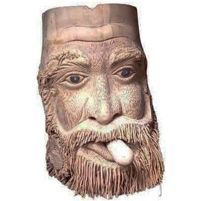 Hiasan Unik Dinding Asbak Pahat Akar bambu Dekorasi Cafe Vintage Tidak Umum