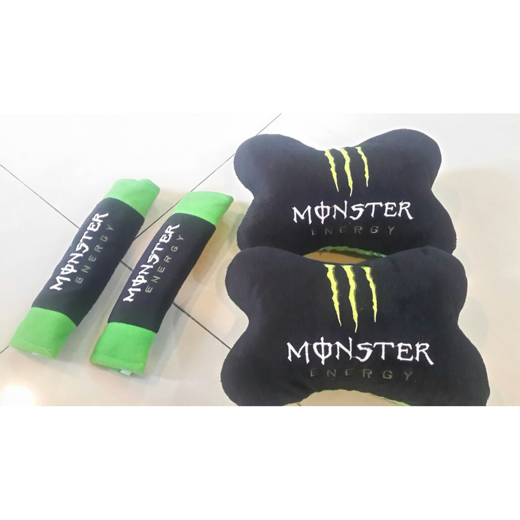 Bantal Mobil 2 in 1 Exclusive Monster Energy