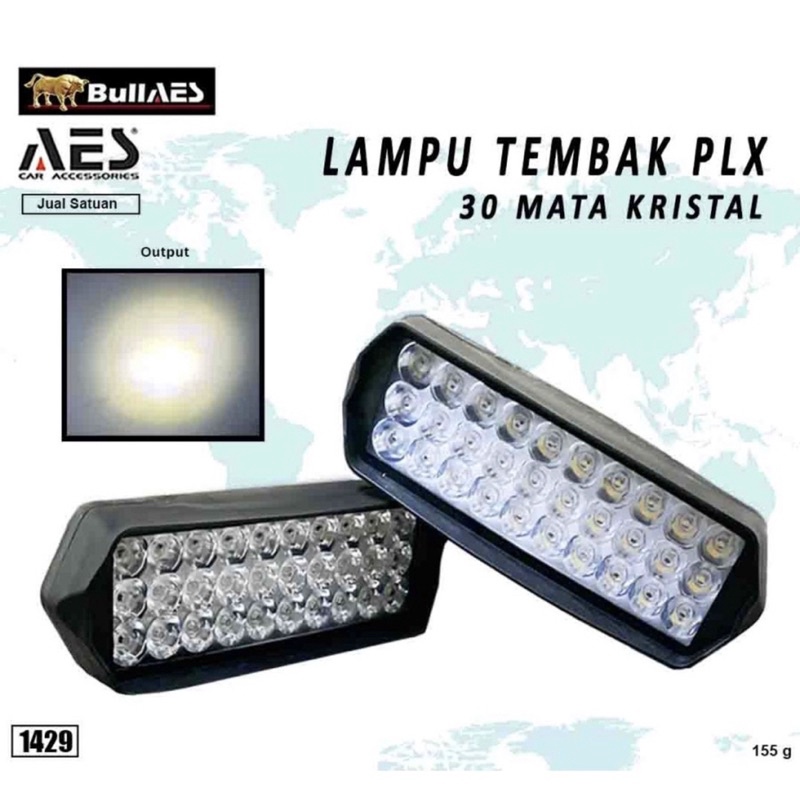 Lampu LED Bar Tembak Sorot Laser Gun CREE Mobil Motor 21 30 Titik Mata 21Watt 21 30 Watt 21W 30Watt