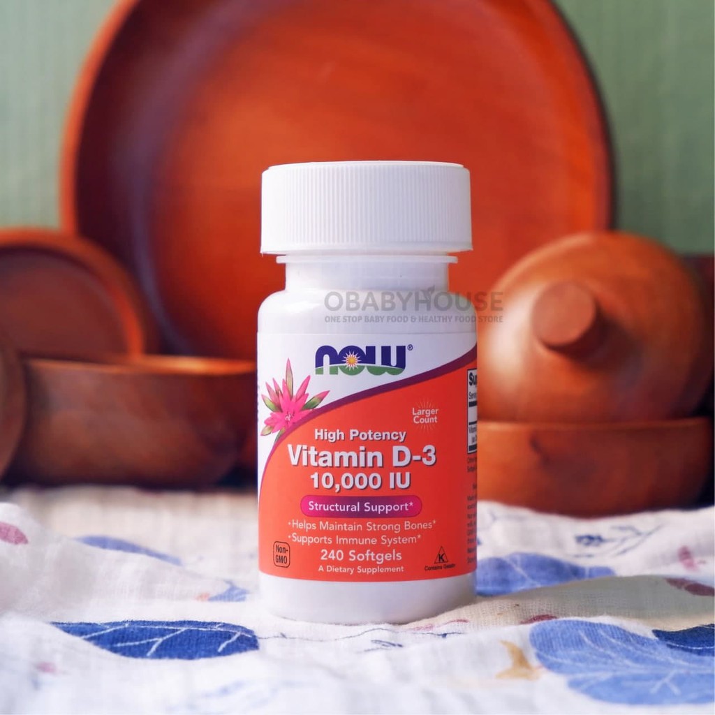 Now Foods Vitamin D3 (10.000 IU) 240 Softgels