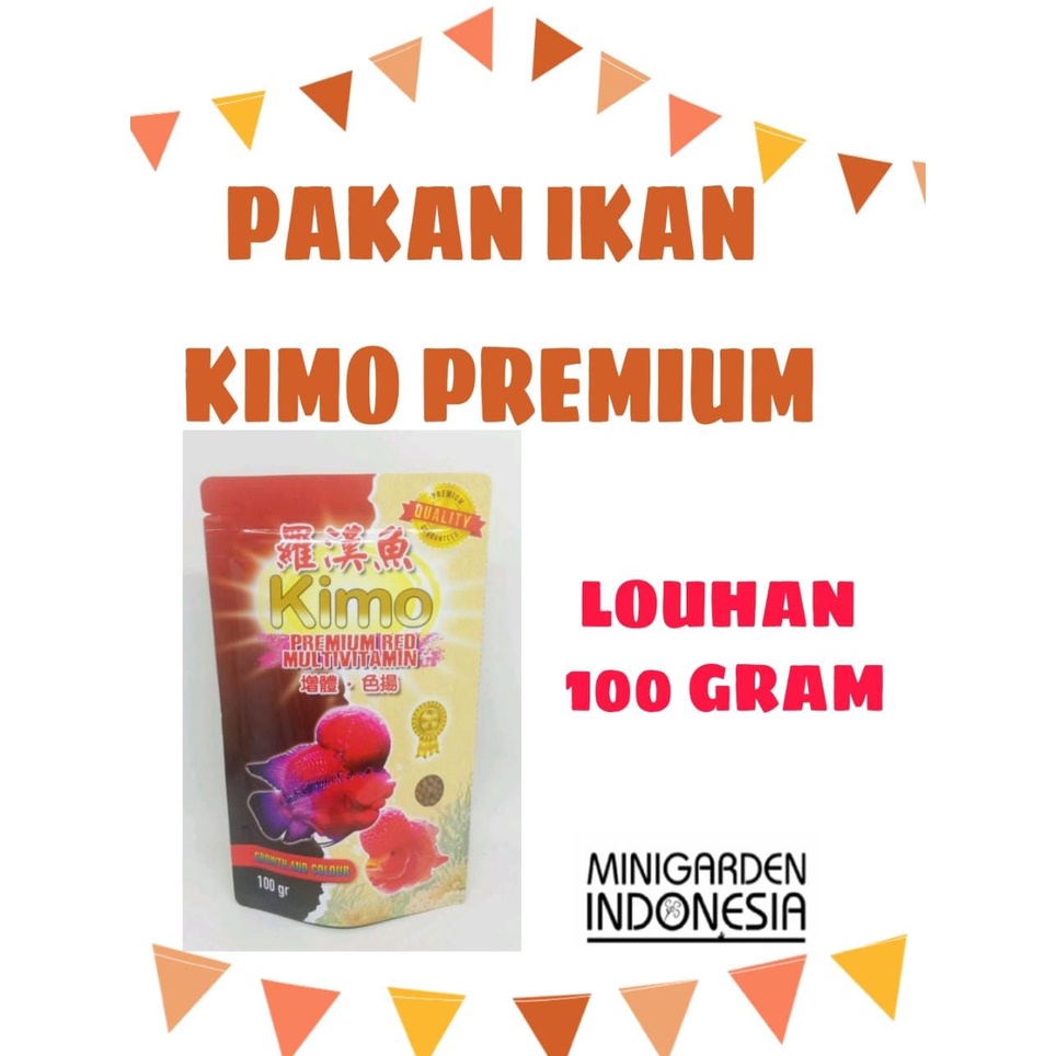 PELET PAKAN IKAN LOUHAN KIMO PREMIUM 100 GRAM makanan ikan hias