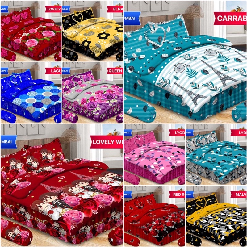 (BISA COD) BEDCOVER BONITA RUMBAI UK 180*200 CM