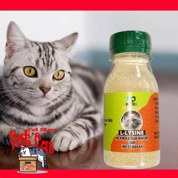 Vitamin Kucing Lysine Murni 50gr Untuk Imunitas seperti PRO LYSINE