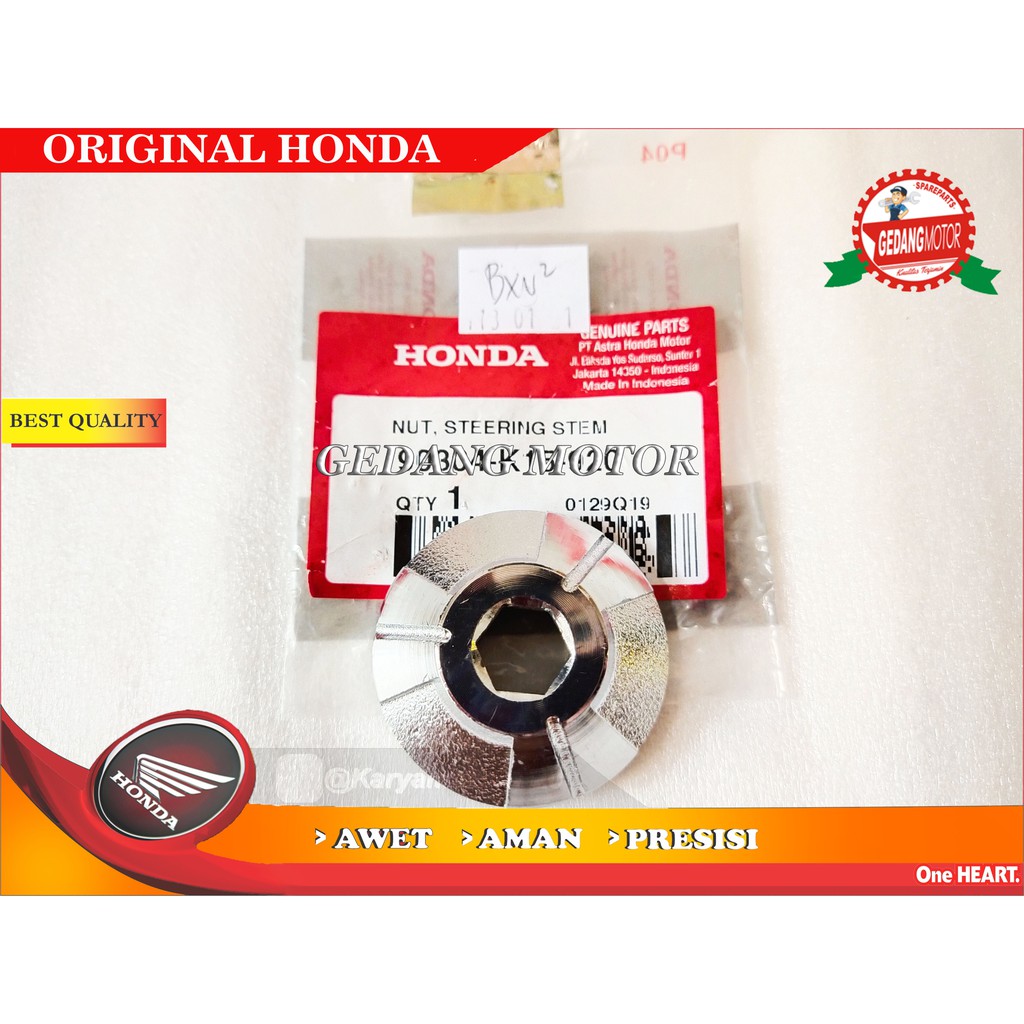 MUR BAUT TUTUP SEGITIGA T ATAS CB 150R NUT ORI AHM 90304-K15-920