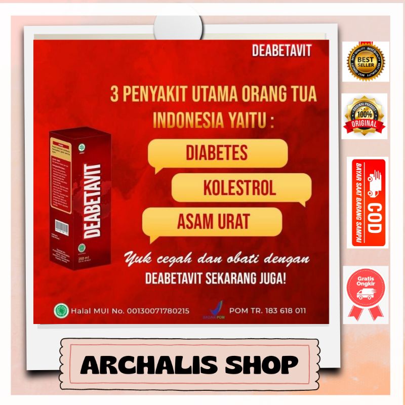 

DEABETAVIT Obat Diabetes Kolestrol dan Asam Urat Original dari OSB