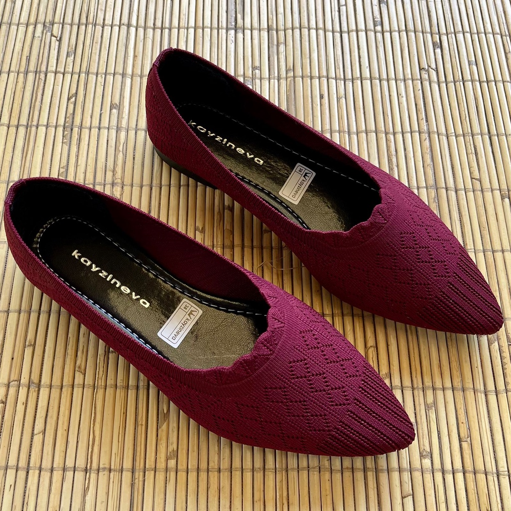 Kayzineva Sepatu Flat Rajut Wanita Import DD10