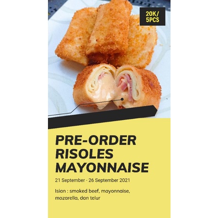 

Risoles Mayonnaise frozen isi 5pcs (pre-order)