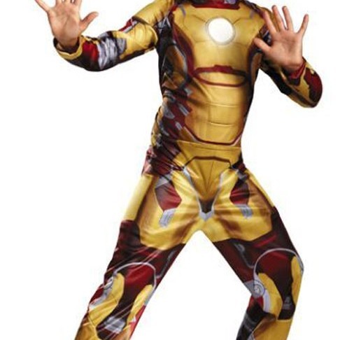 Kostum Iron Man Mussle Murah Baju Robot Cosplay Murah Topeng Ironman - Random Warna