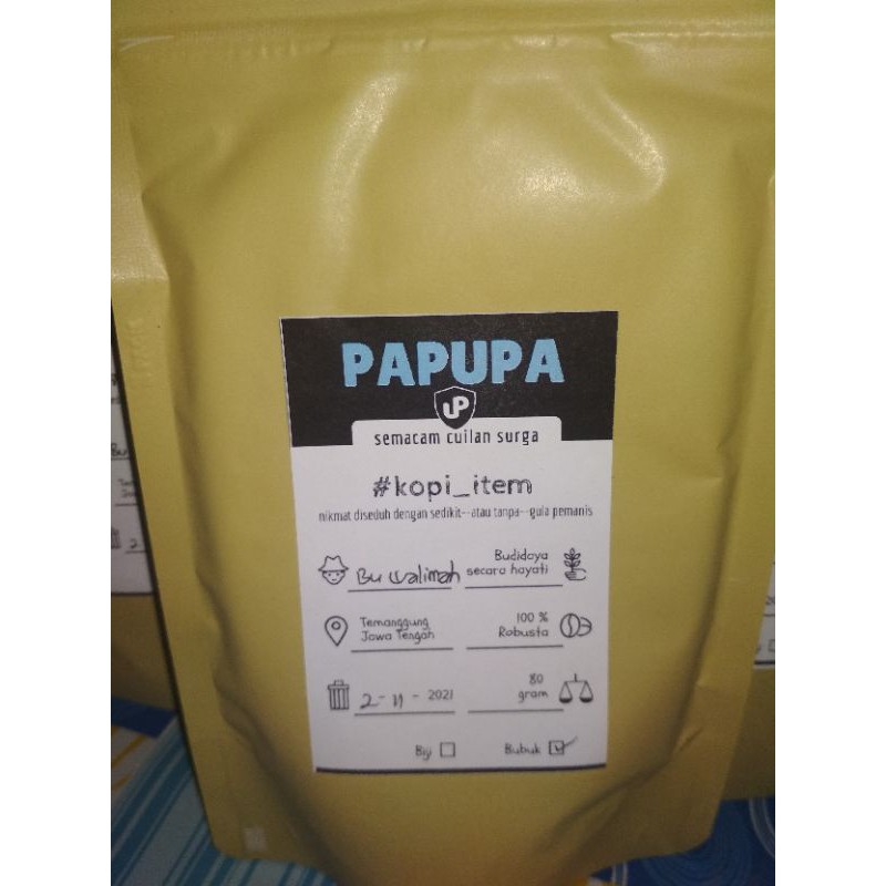 

Kopi PAPUPA 80 gram/ KOPI HITAM ASLI Bikin melek