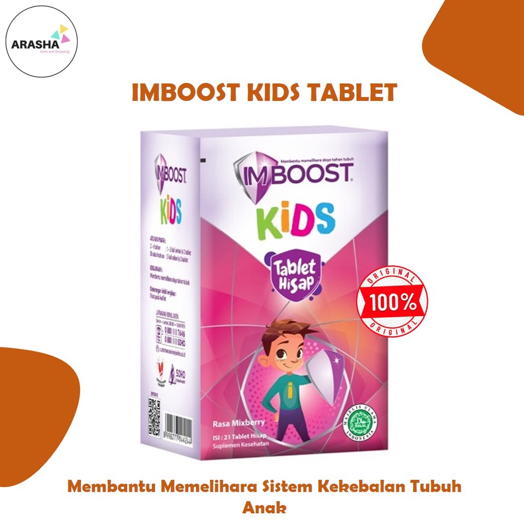 IMBOOST KIDS 21 TABLET HISAP Suplemen Sistem Imun &amp; Daya Tahan Tubuh Anak