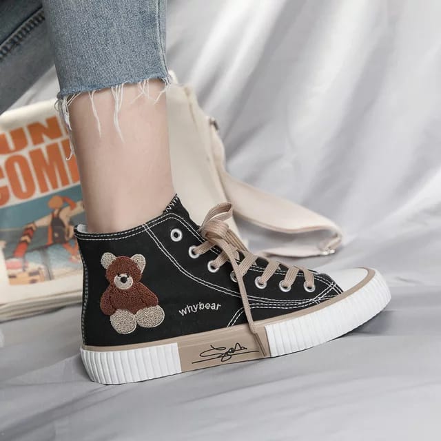 Sepatu Semi Boots Wanita Fashion Bear BR-06-4