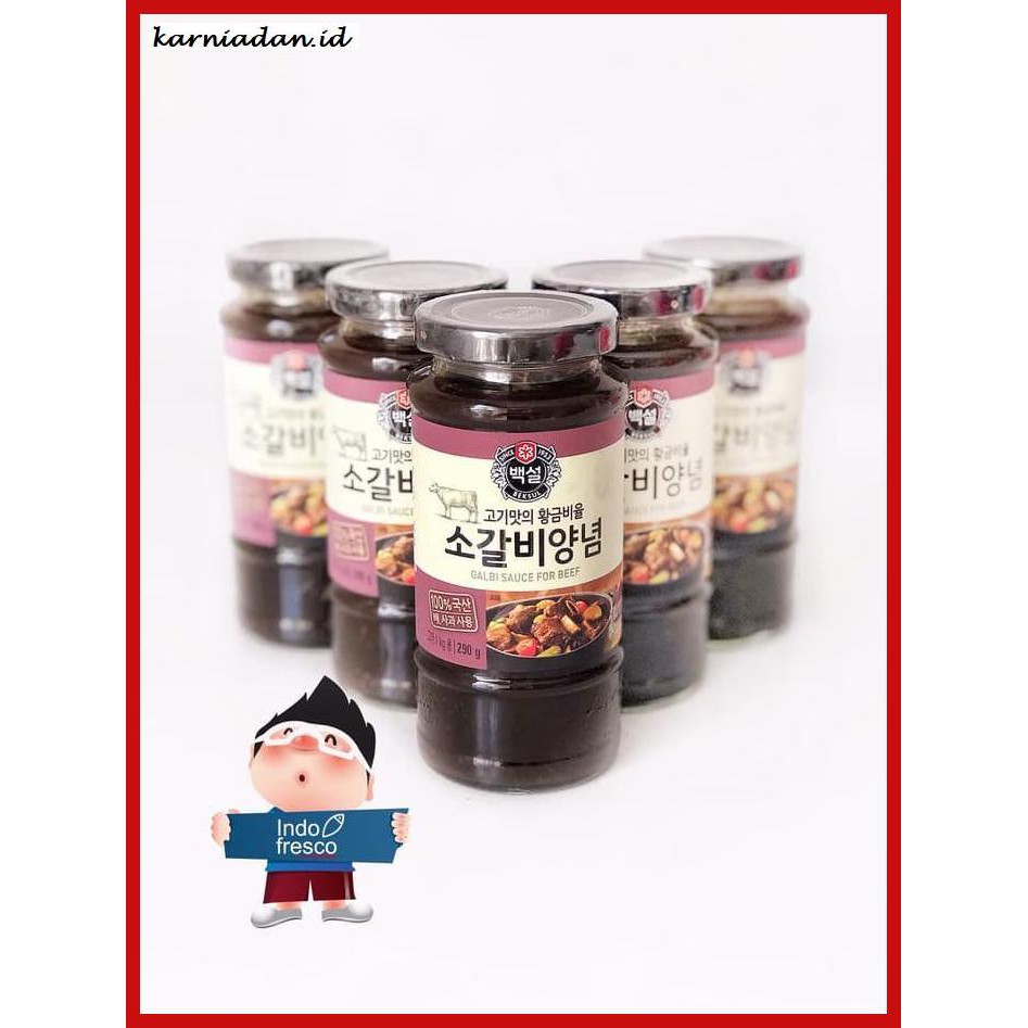 

gnidderdsaus- beksul korean bbq kalbi sauce marinade- saus bumbu bbq korea- 290gr -asliiiiii.
