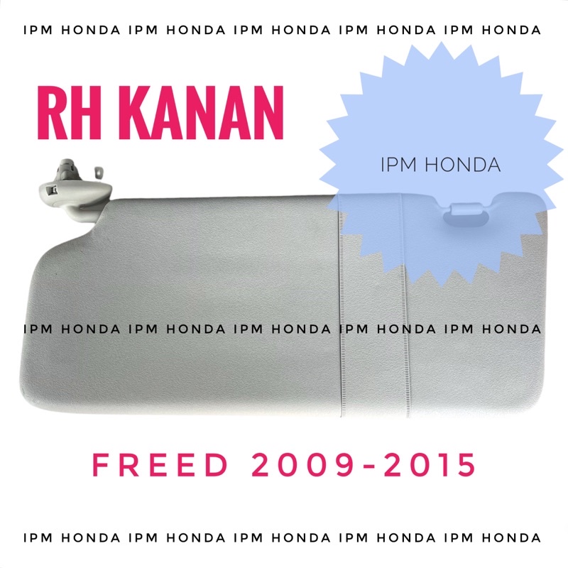 83230 SZY RH Kanan Sun Visor Sunvisor Penghalang Pelindung Cahaya Matahari Honda Freed 2009 2010 2011 2012 2013 2014 2015