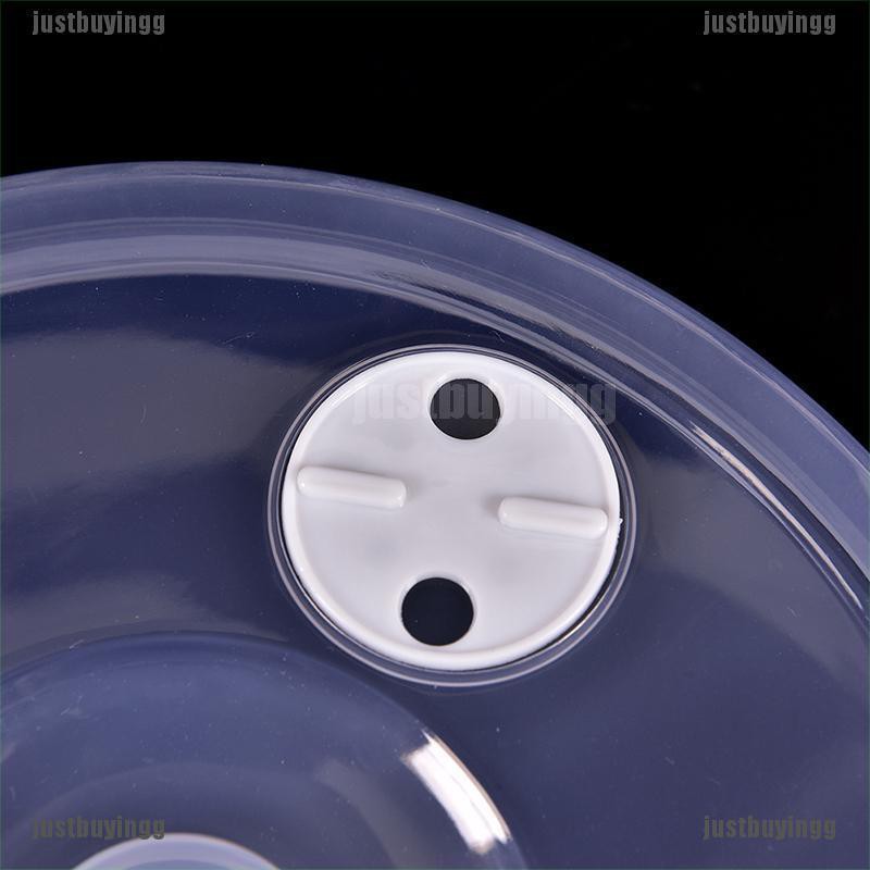 JB✪ Clear Microwave Plate Cover Food Dish Lid Ventilated Steam Vent Kitchen Cooking