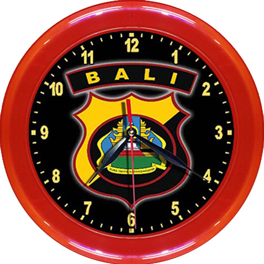 JAM DINDING POLDA BALI   (DIAMETER 30CM)