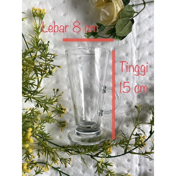 GELAS VANILLA LATTE / GELAS TINGGI / GELAS KACA / GELAS JUS / GELAS PANJANG