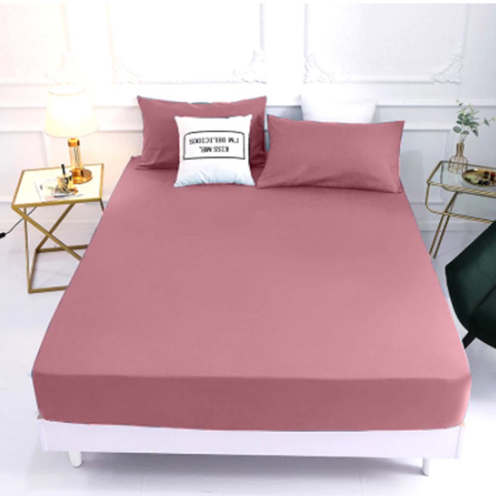 Sprei Dusty Pink emboss katun jepang disperse seprai nikah dingin lembut microfiber home decoration