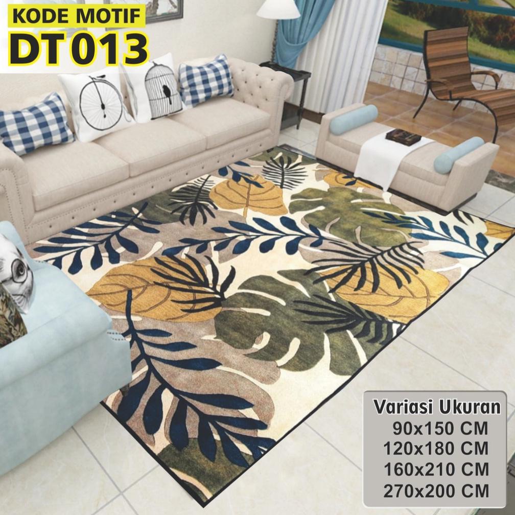 OBRAS PANJANG KARPET BULU 160X210 KUALITAS PREMIUM MOTIF DAUN KARPET LANTAI UK 200X160 KARPET RUMAH 