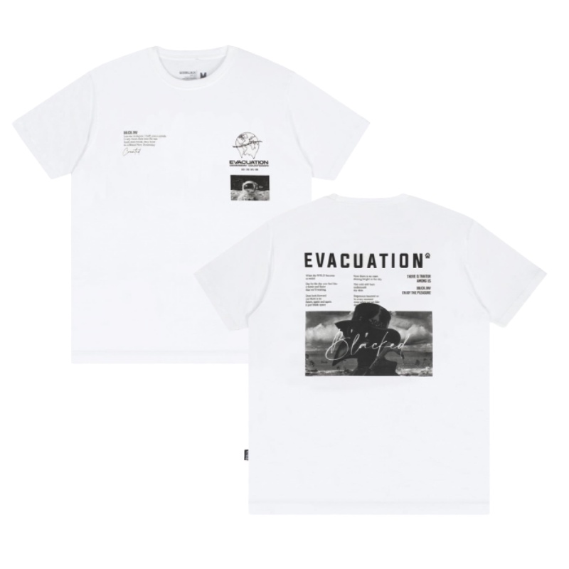 T-shirt Dobujack Evacuation Hitam / Dobujack Tshirt Evacuation Black Tees / Kaos Dobujack Black Premium / Baju Kaos Dobujack Pria dan Wanita / T-shirt Evacuation black Dobujack / Koas Pria / T-shirt Pria dan Wanita / Kaos Oversize / Kaos Polos Hitam