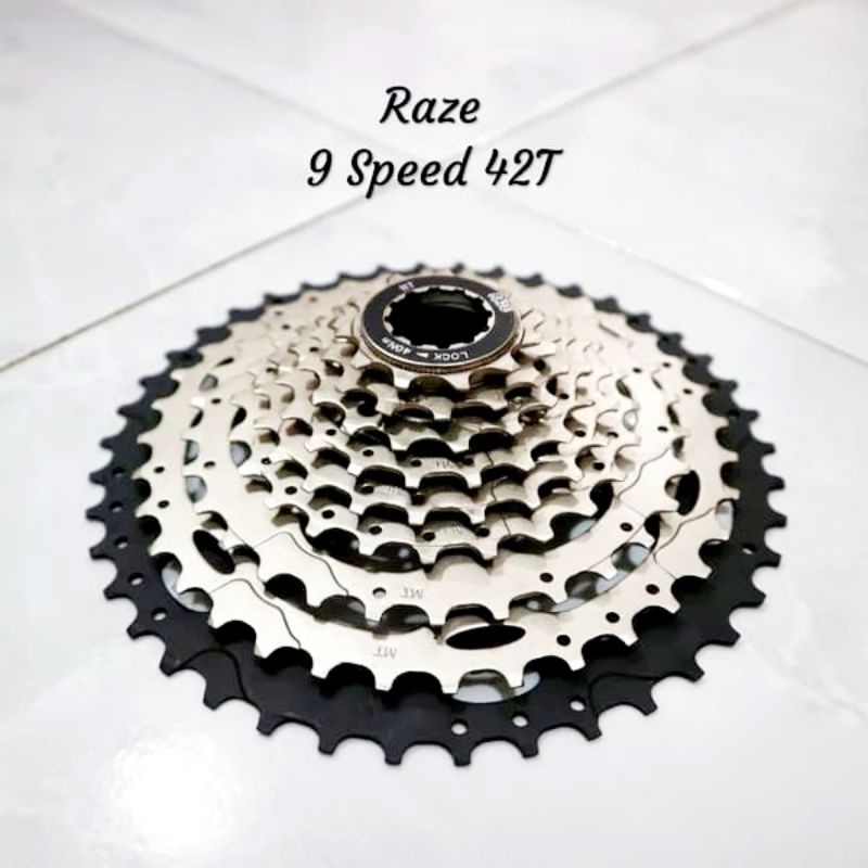 SPROCKET 9 SPEED 42T SPROCKET 42T SPROCKET MERK RAZE