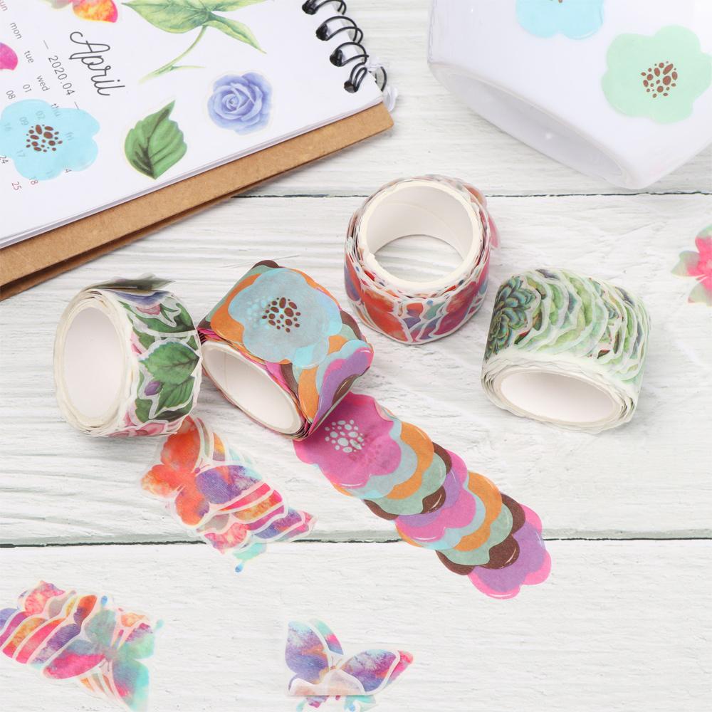 Tape / Selotip Washi Motif Bunga Untuk Scrapbook