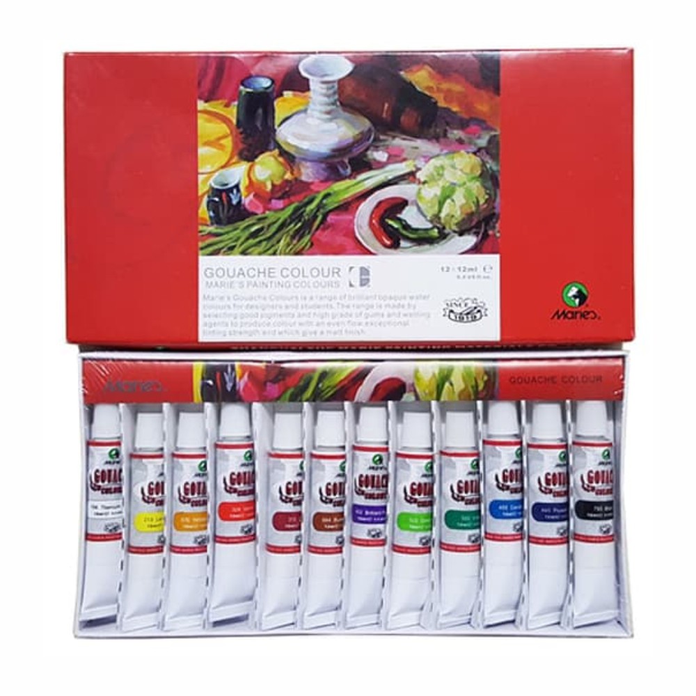 

MARIES GUACHE COLOR SET 12 WARNA TYPE 7312B