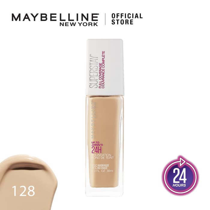 Maybelline Superstay Liquid Foundation Make Up - 128 Warm Nude