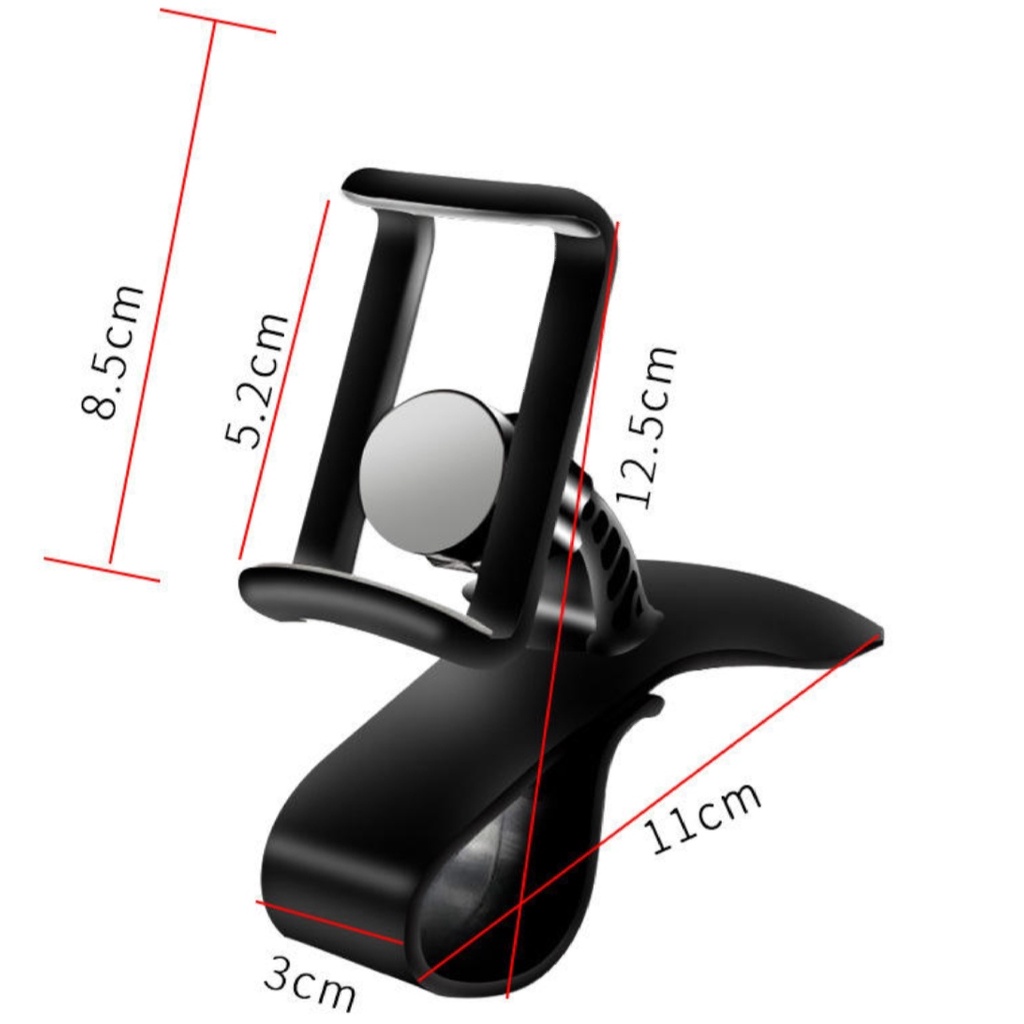 Dashboard Car Phone Holder 360° Jepitan Hp Mobil Universal