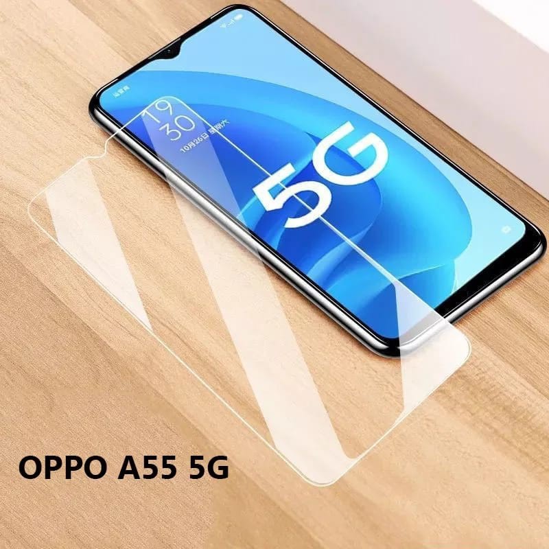 Tempered Glass Oppo A55 5G 2020 Screen Guad Anti Gores Clear Layar Handphone
