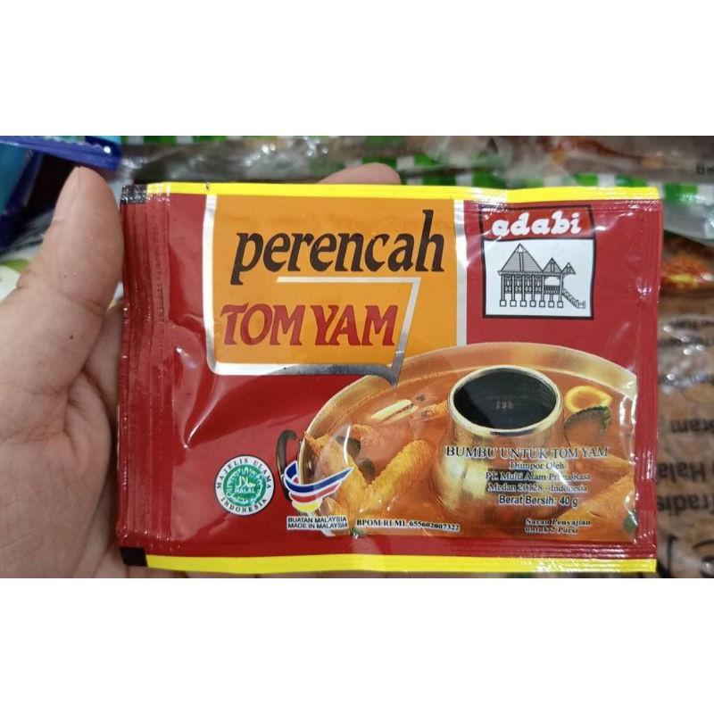 

HALAL-ADABI BUMBU PERENCAH TOMYAM-BUMBU TOM YUM-PENYEDAP RASA TOMYUM