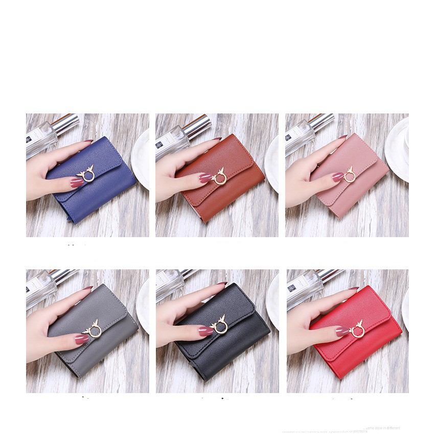 DOMPET PARAGRAF PENDEK DOMPET LIPAT FOREVER YOUNG DOMPET WANITA DOMPET KOREA