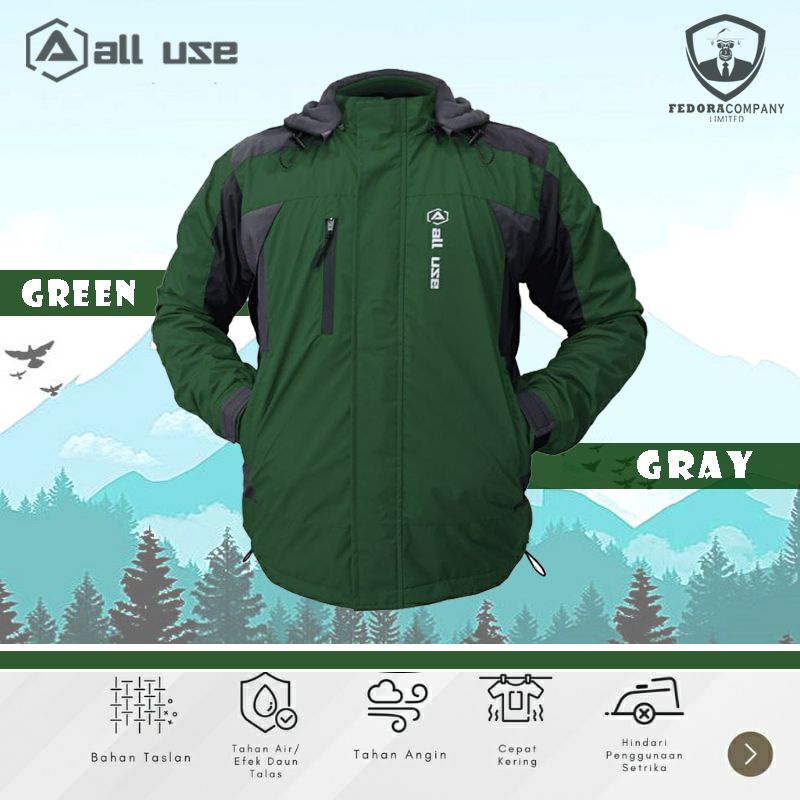 Jaket gunung all use outdoor waterproof