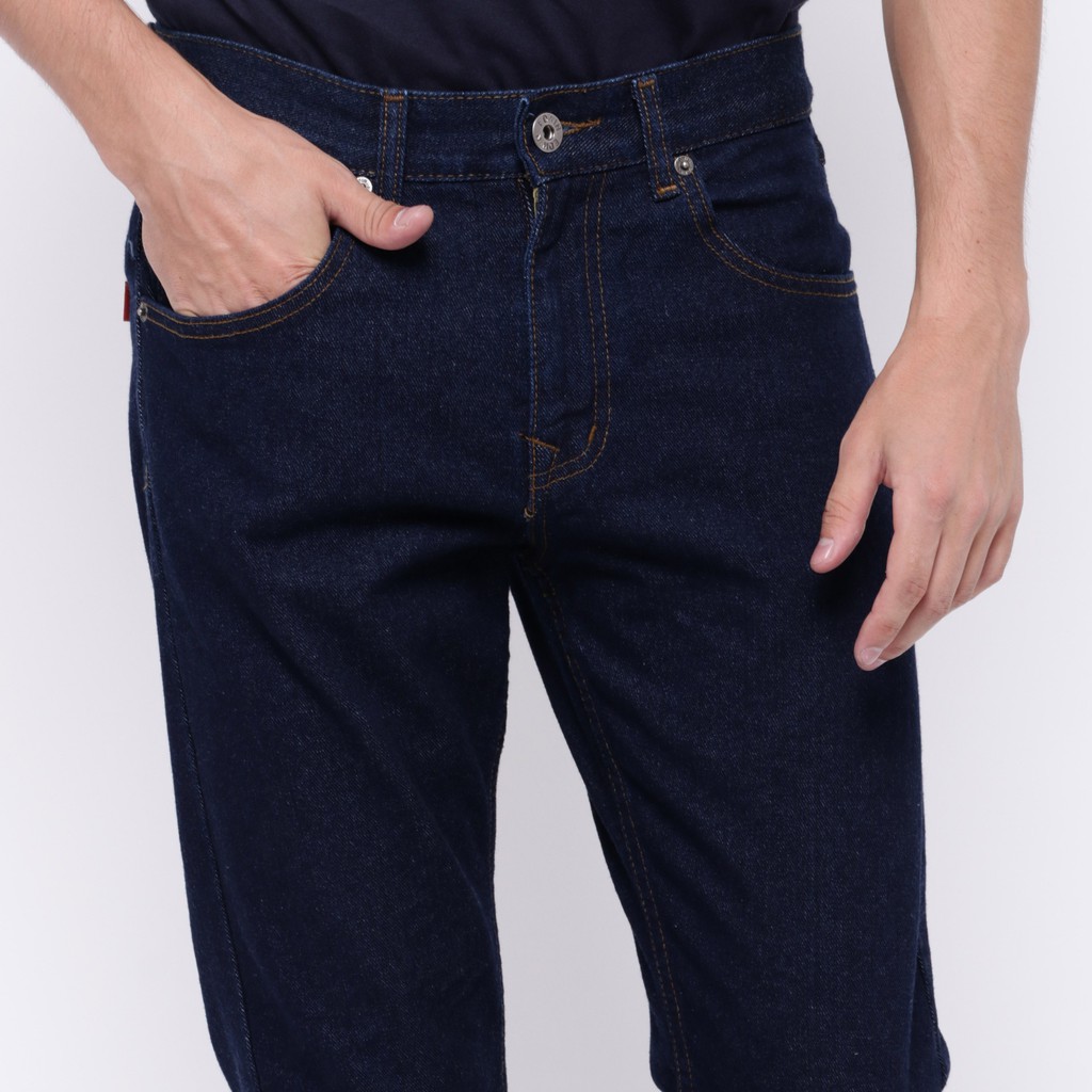 Edwin Celana Jeans Roma 05 Slim Fit Pria Panjang Biru Dongker Jeans