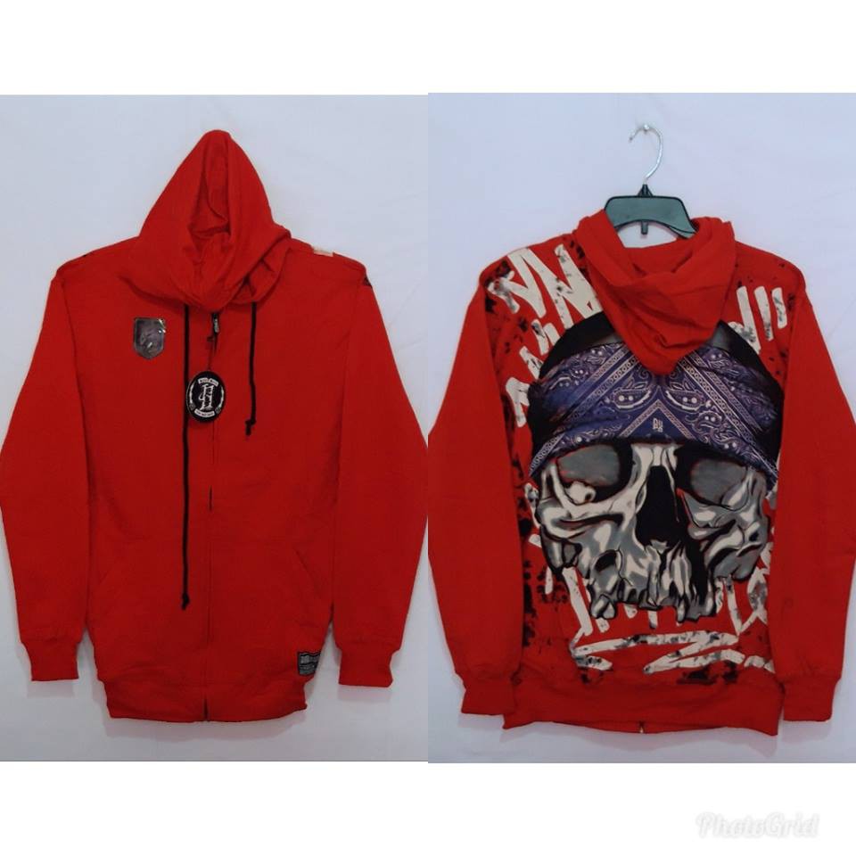 Sweater Zipper Hoodie Original BADDICK Bahan Cotton Sablon Discharge 0002