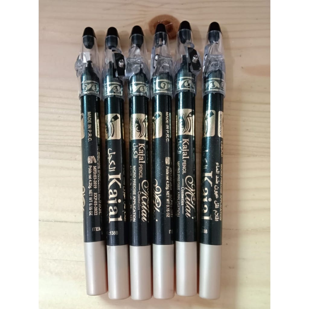 Celak Kajal pensil saudi/eyeliner pensil saudi WATERPROOF | KAJAL PENCIL TUTUP SERUTAN IMPORT SAUDI ORIGINAL