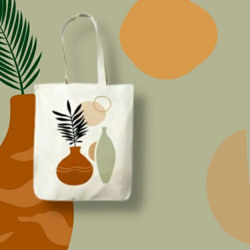 TOTEBAG GAMBAR TROPICAL TAS SEKOLAH